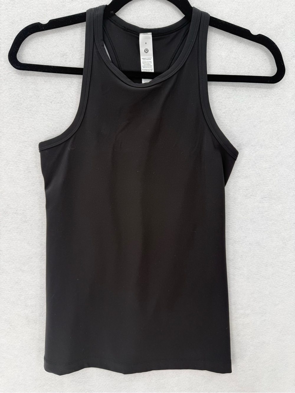 NWT Lululemon Align Hip-Length Racerback Tank Top Black W1GCRS Size 6